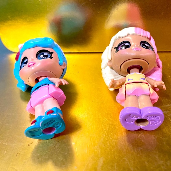 KINDI KIDS MINI’S JESSICAKE 2021 GLITTERY EYES BOBBLE HEAD POSABLE DOLLS 3.5” - Picture 3 of 14